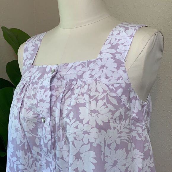 VINTAGE style floral print lilac Mumu - Picture 2 of 11